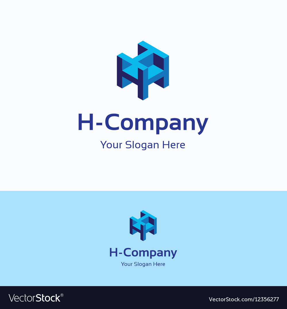 H company logo Royalty Free Vector Image - VectorStock