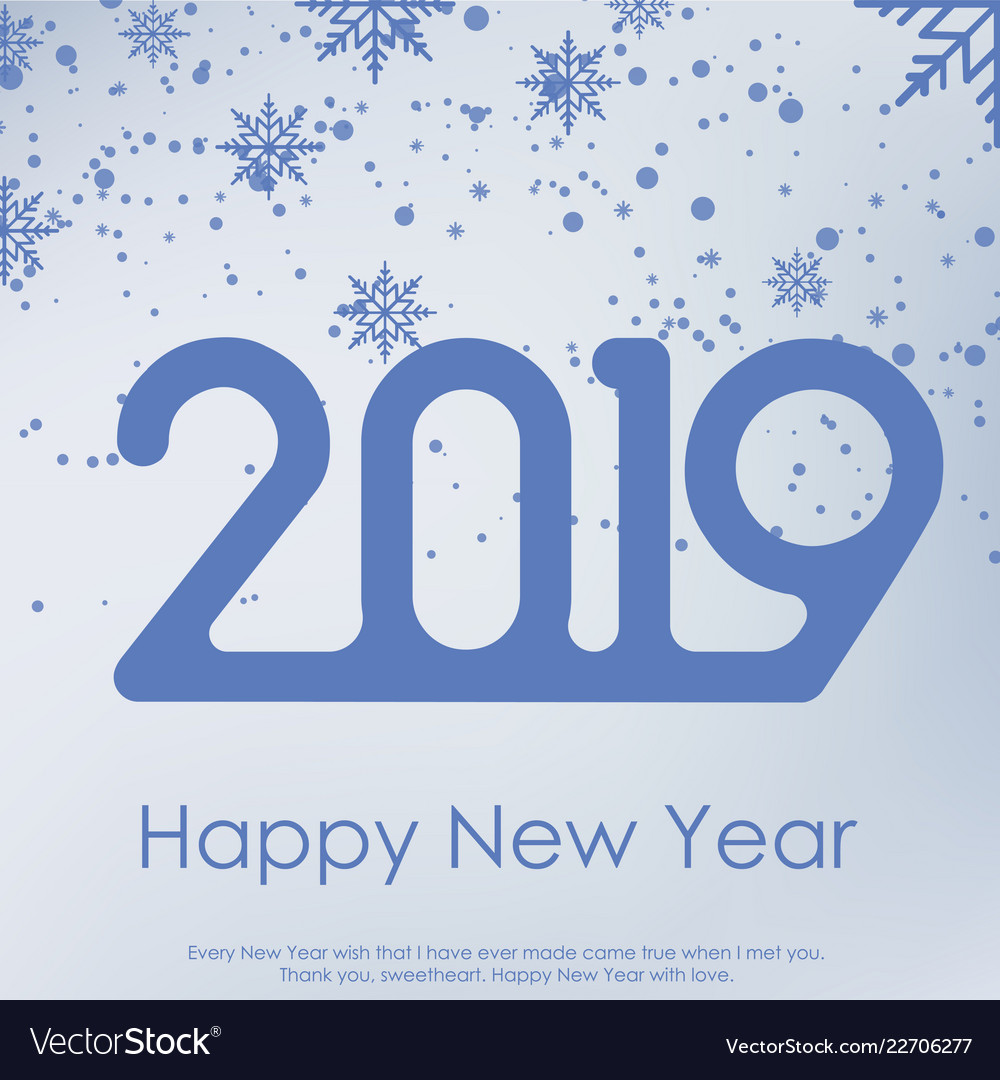 Happy new year or christmas greeting card Vector Image Happy new year or christmas greeting card