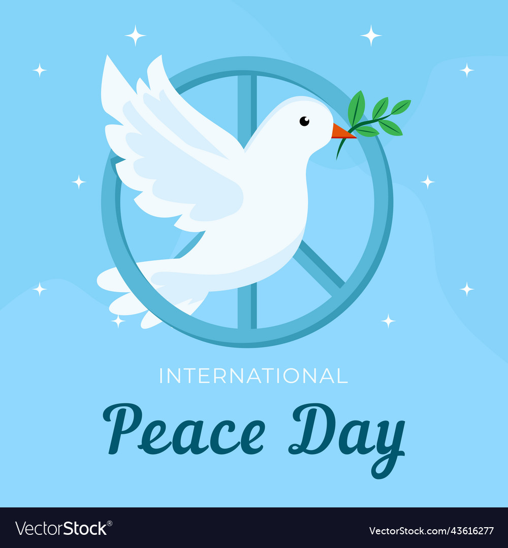 International peace day concept design Royalty Free Vector