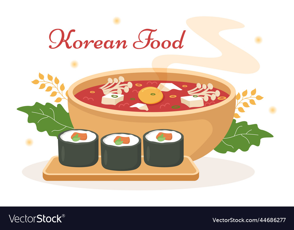 Korean food set menu of various traditional