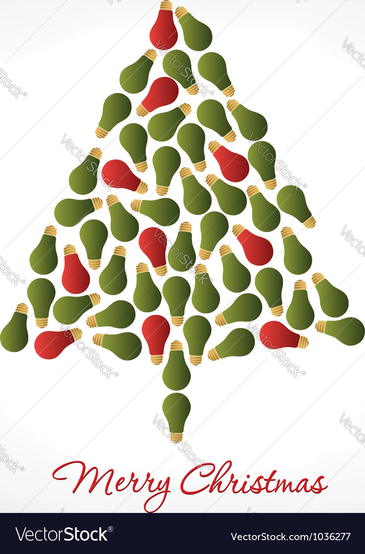Light Bulb Christmas Tree