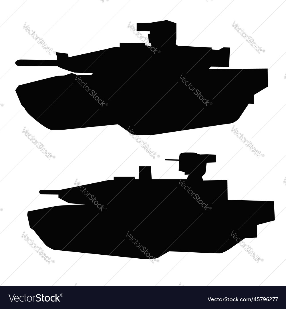 Modern tank silhouette icon design