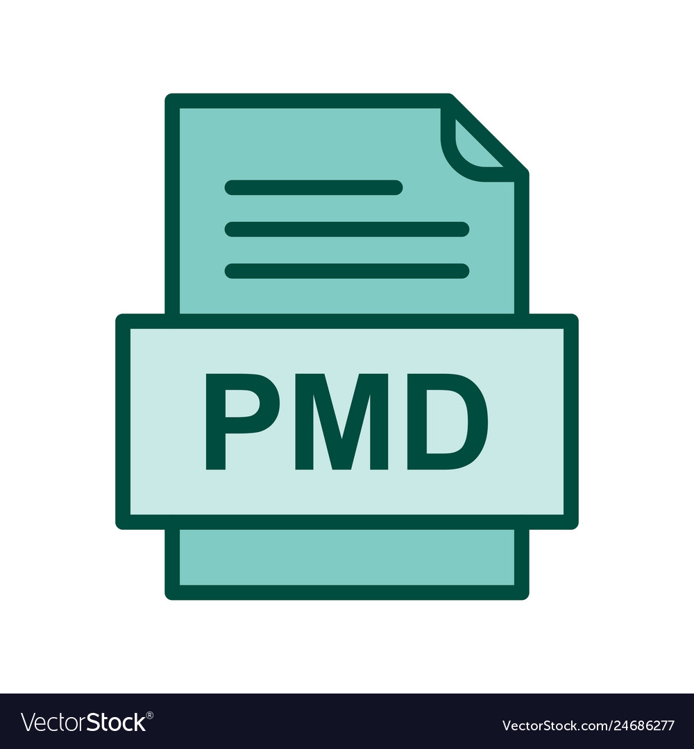 Pmd file document icon