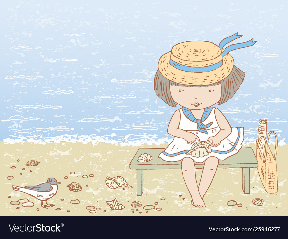 Seashell Royalty Free Vector Image Vectorstock