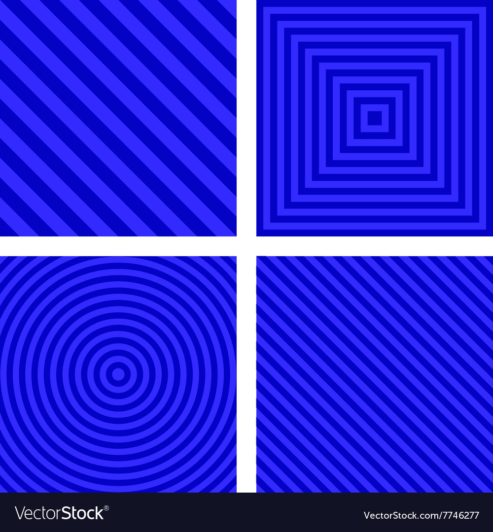 Simple blue striped pattern background set