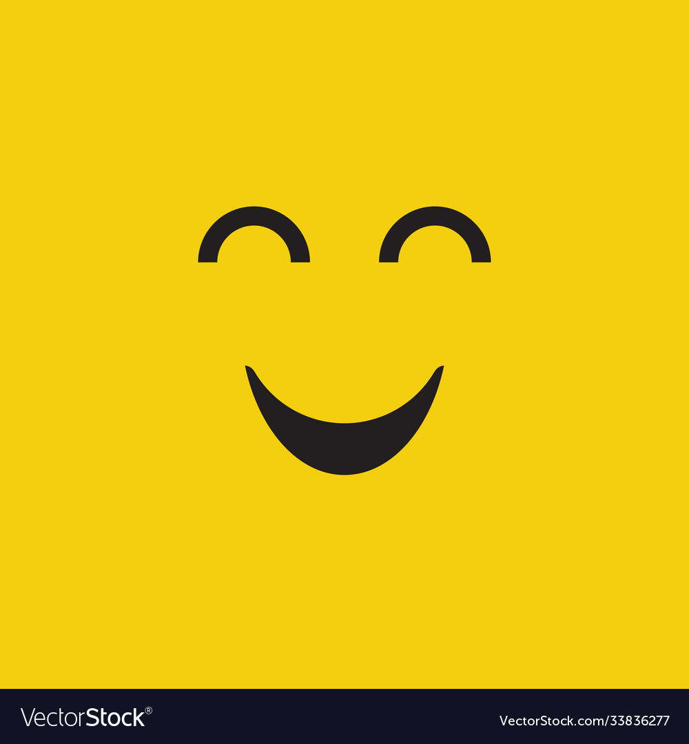 Smile face expression design template