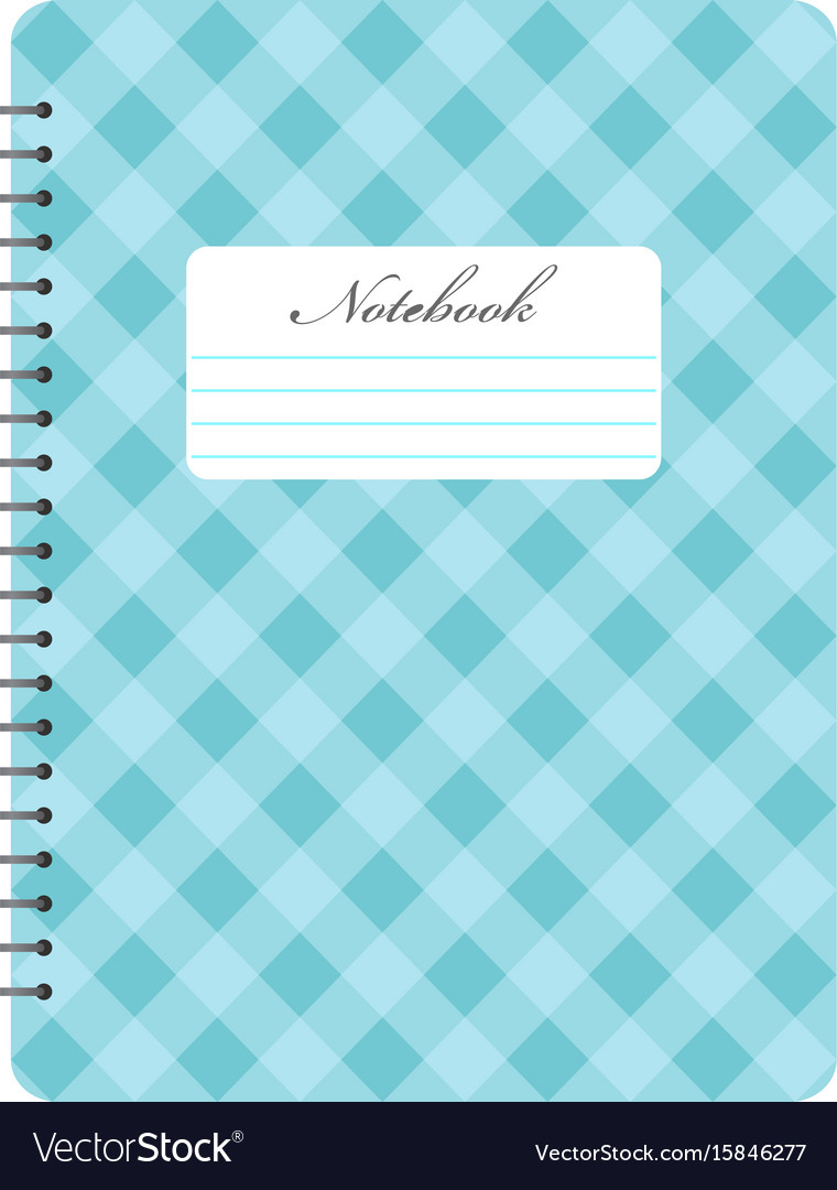 Spiral notepad notebook closed notebook Royalty Free Vector