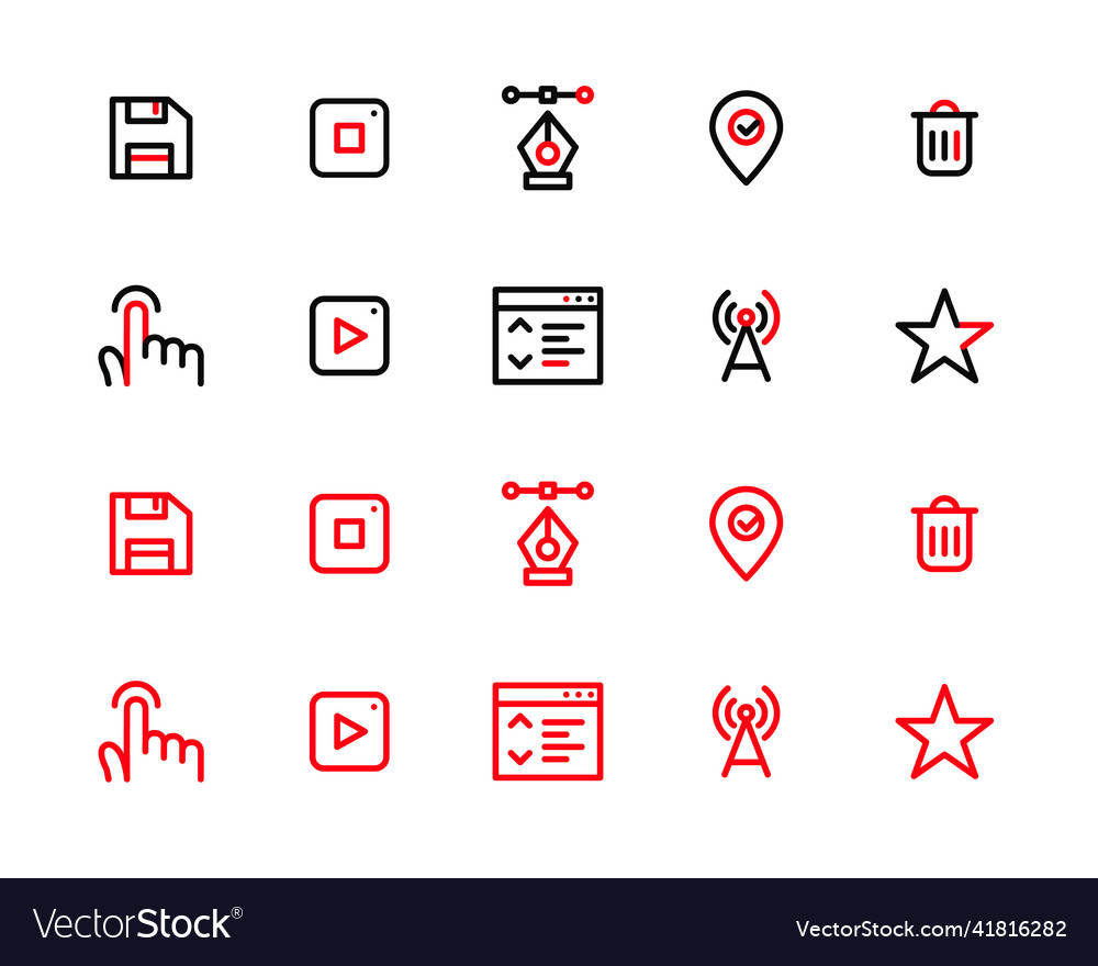 2 color scheme ui icons floppy disk pointed pen