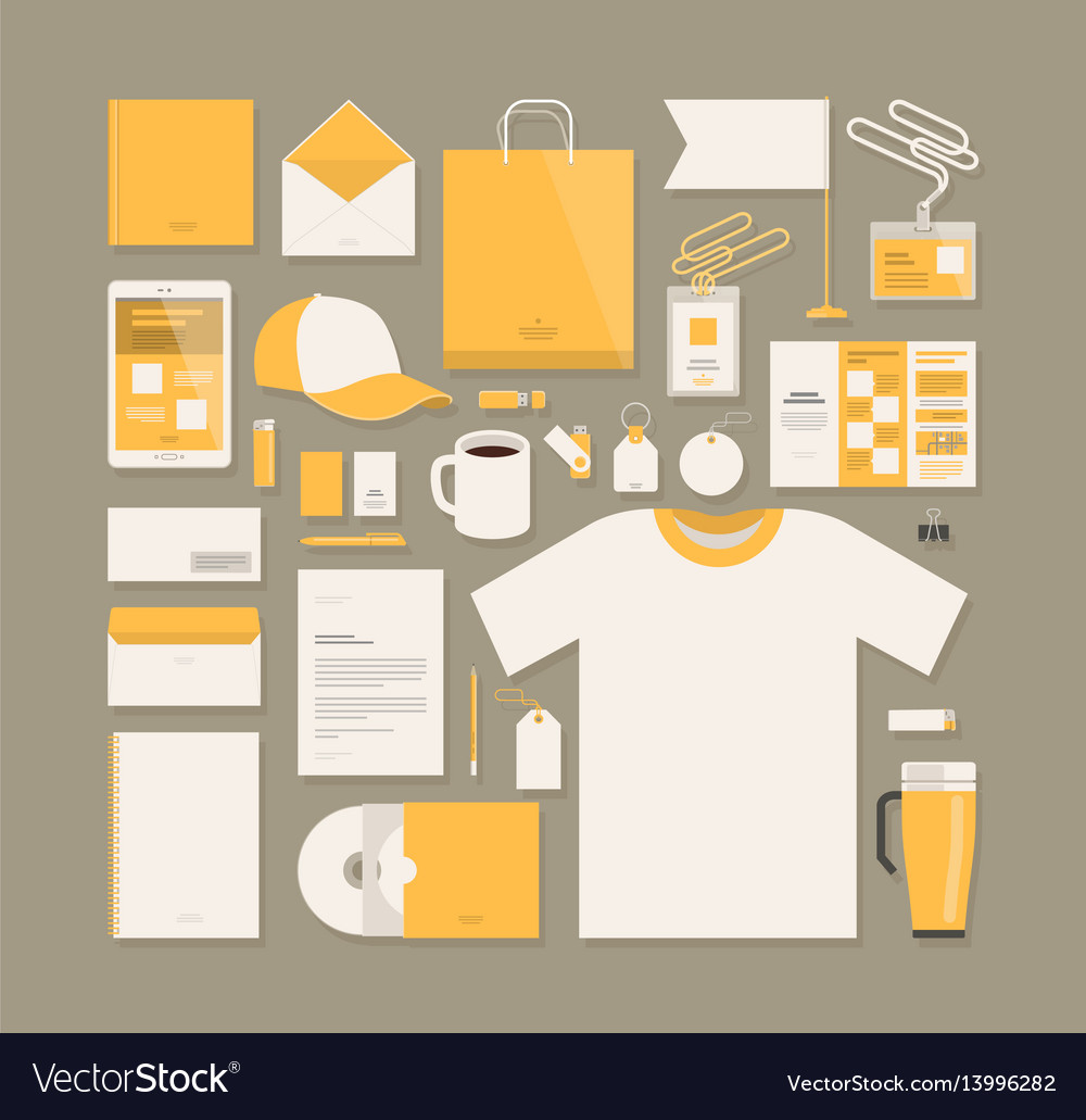 Business corporate identity template design Vector Image