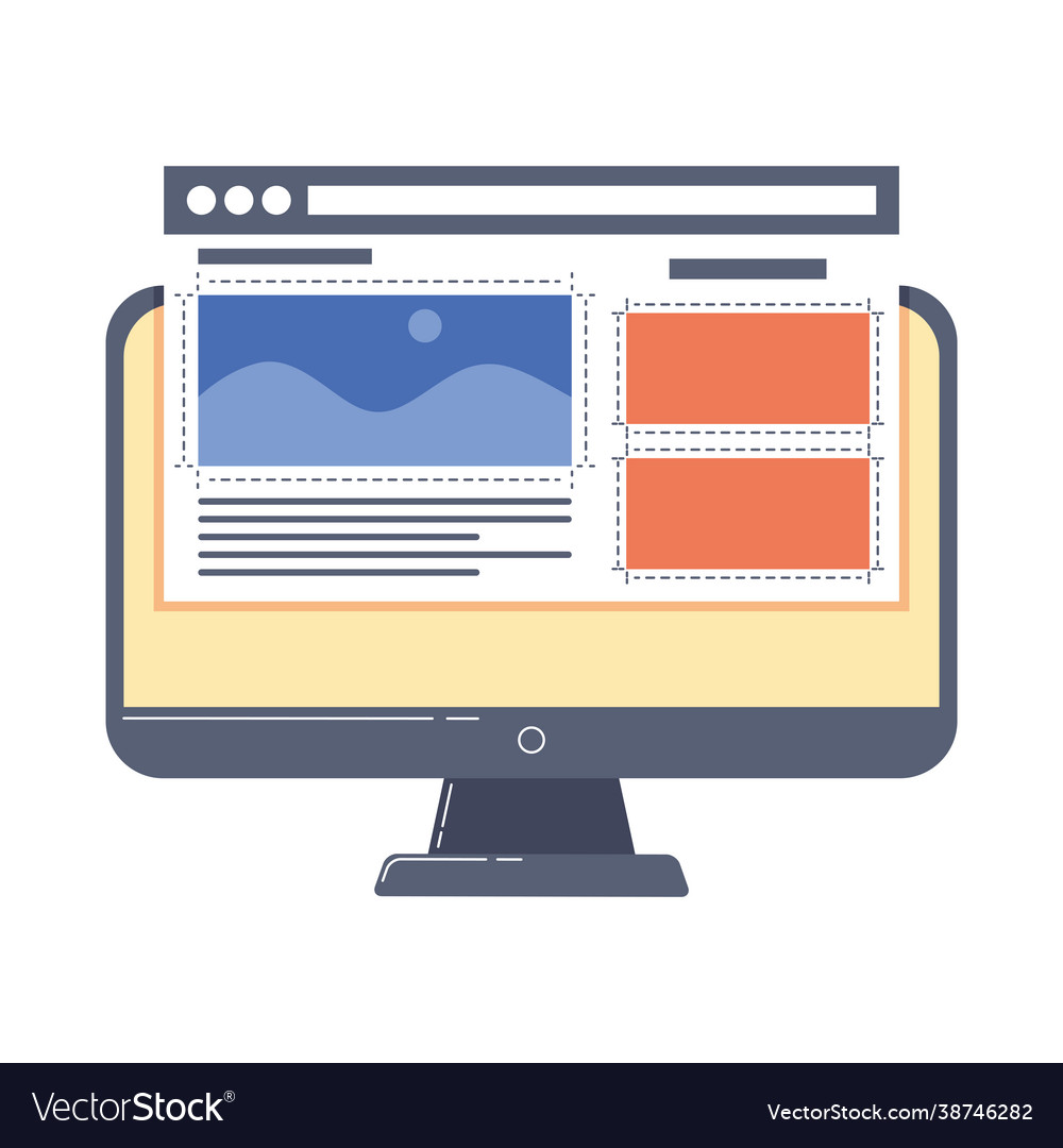 Desktop with webpage