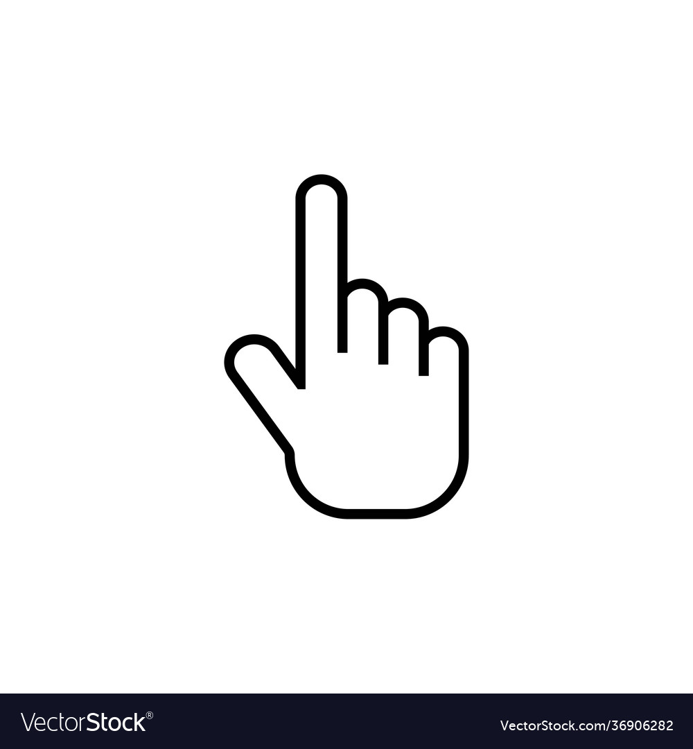 Hand gesture icon design template isolated Vector Image