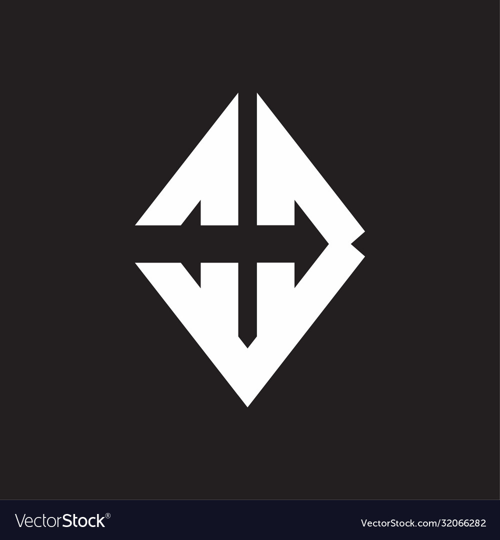 Oc logo monogram with sharp square design template