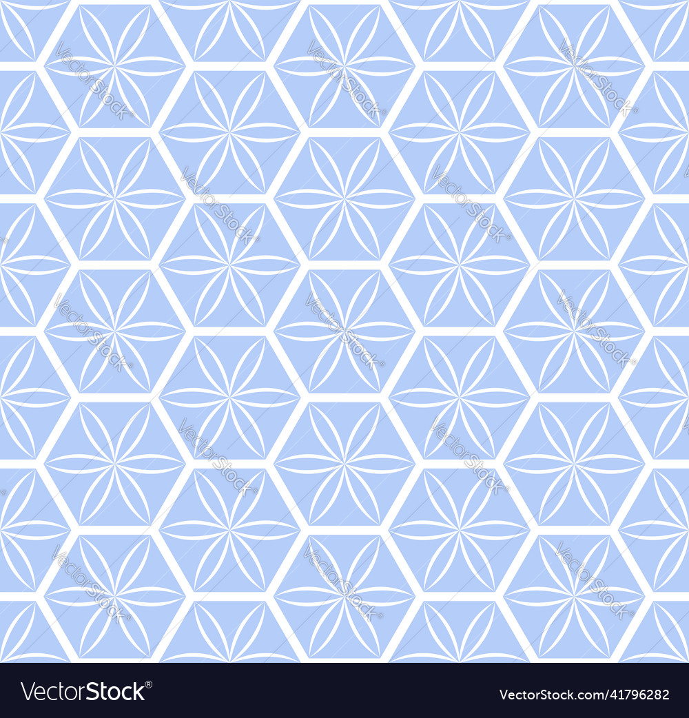 Seamless hexagons pattern