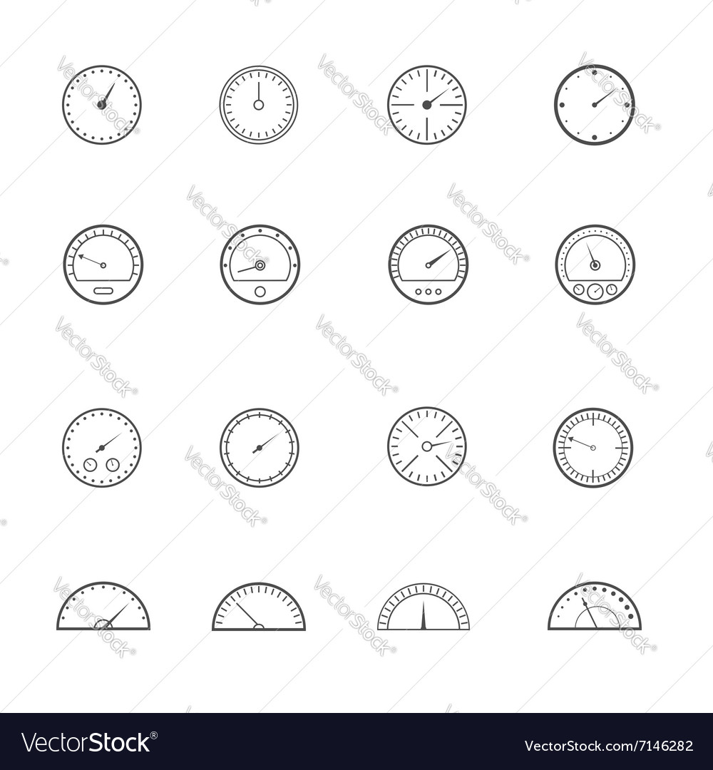 Speedometer and tachometer set