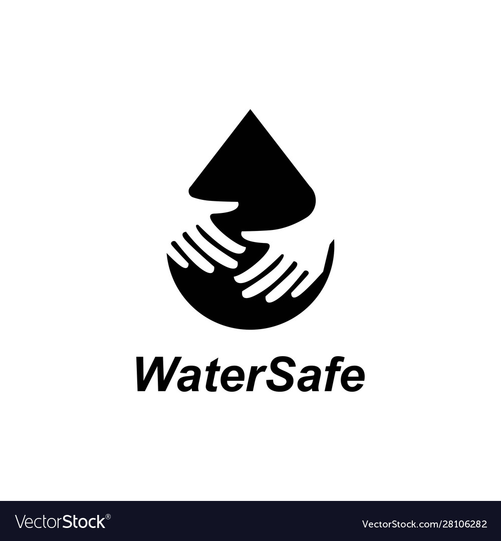 Water care logo Royalty Free Vector Image - VectorStock