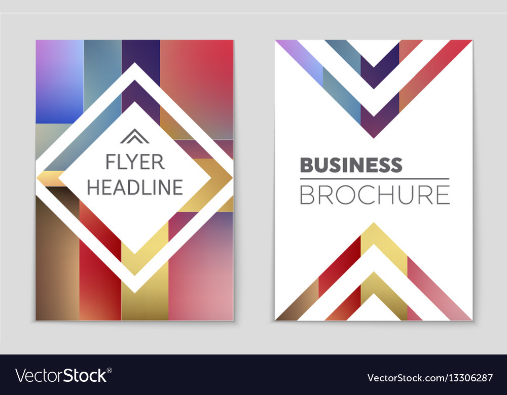 Abstract layout background set for art