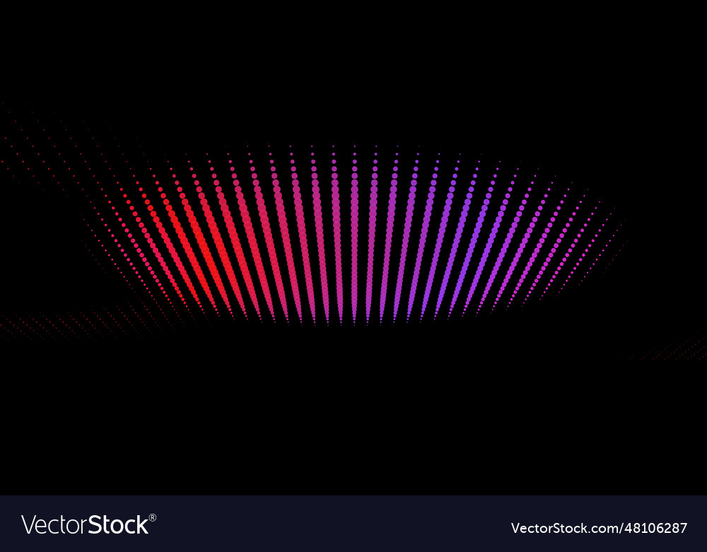 Abstrakte Wellenform Netz pulsierende Lochpunkte Knoten vector image Abstrakte Wellenform Netz pulsierende Lochpunkte Knoten