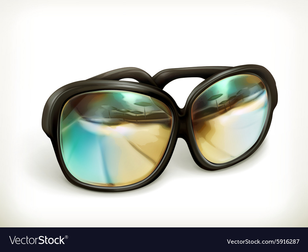 Black sunglasses icon Royalty Free Vector Image