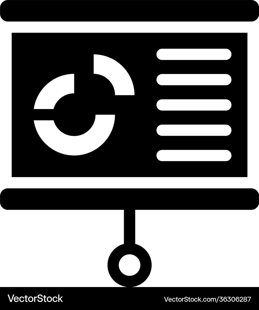 Business graphical presentation Royalty Free Vector Image