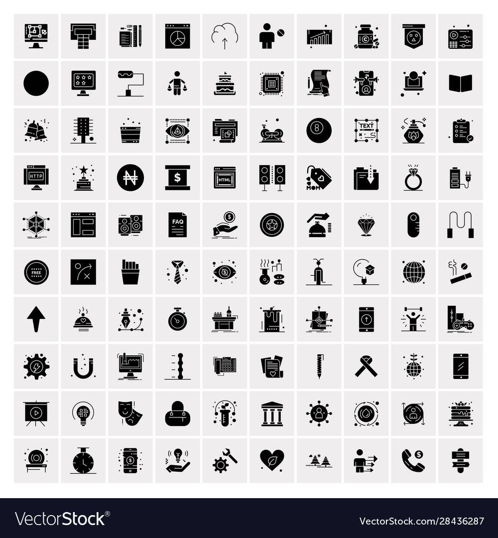 Business Icon Set - 100 Icons