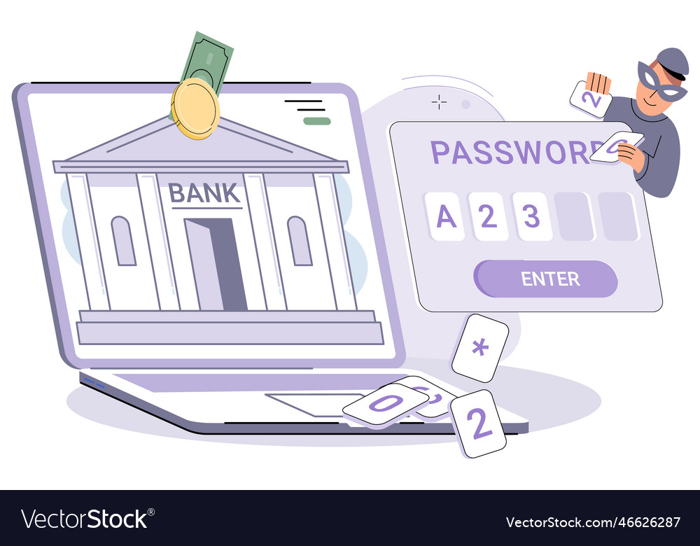 Concept of hacker attack fraud investigation