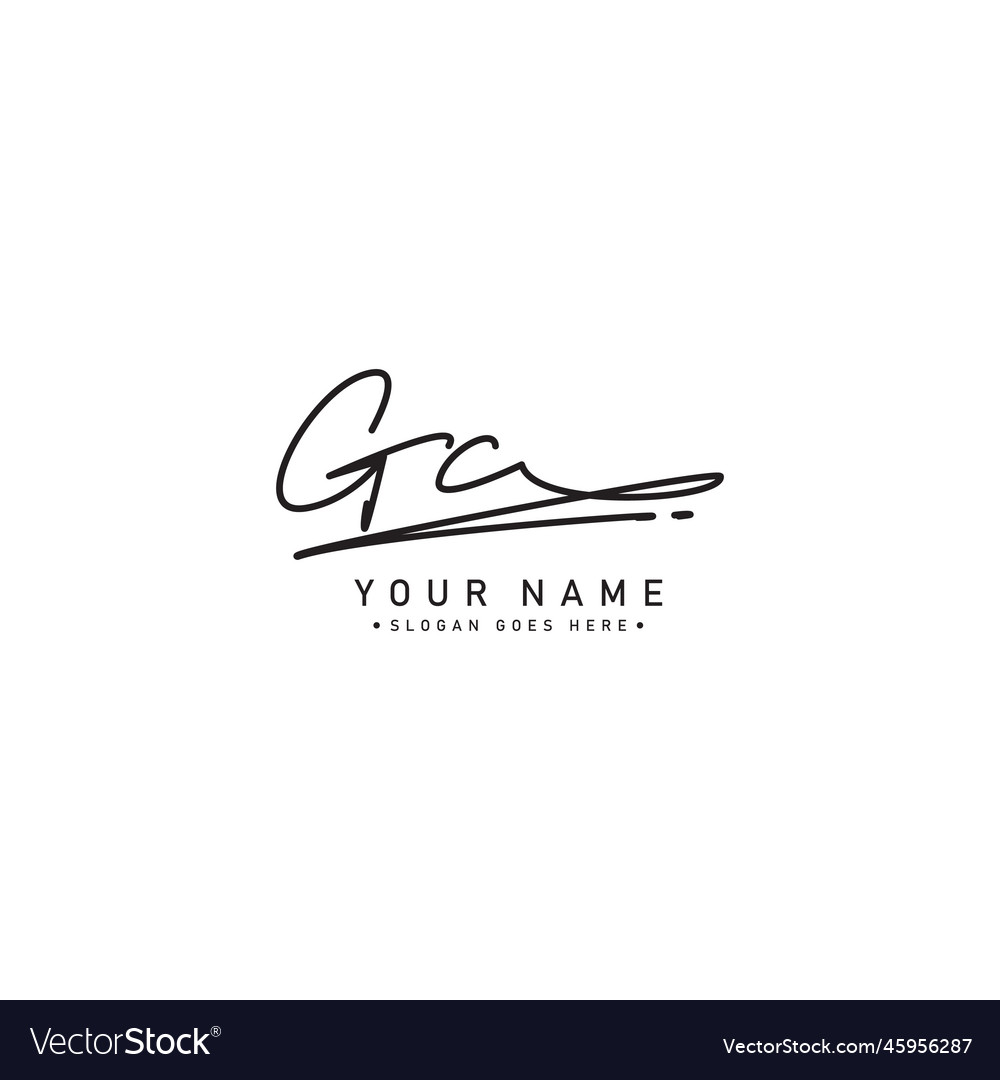 Elegant GC Signature Logo Template