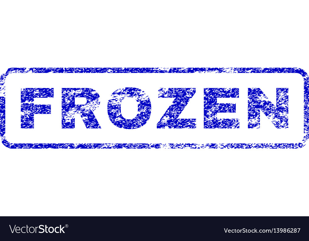 Frozen rubber stamp