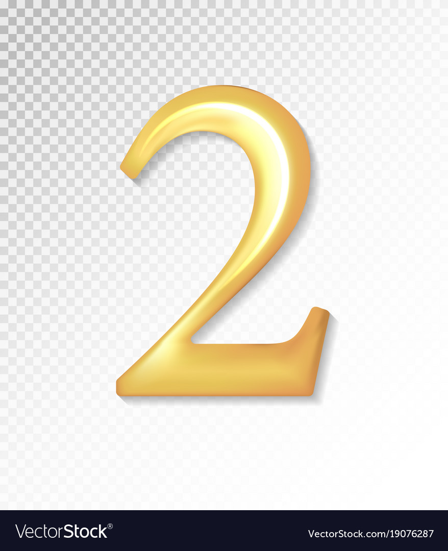 Golden Number Collection - 3D Shiny Numbers