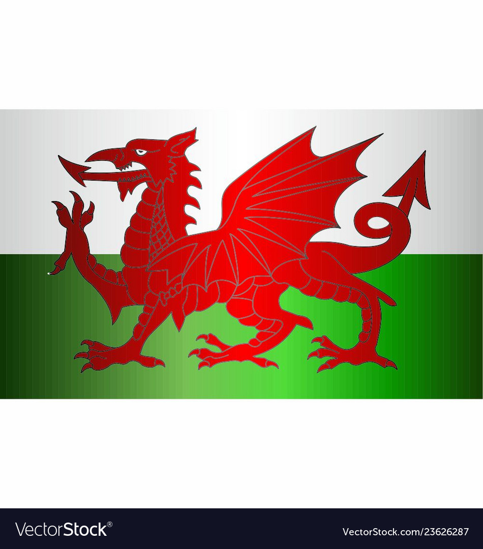 Grunge flag of wales