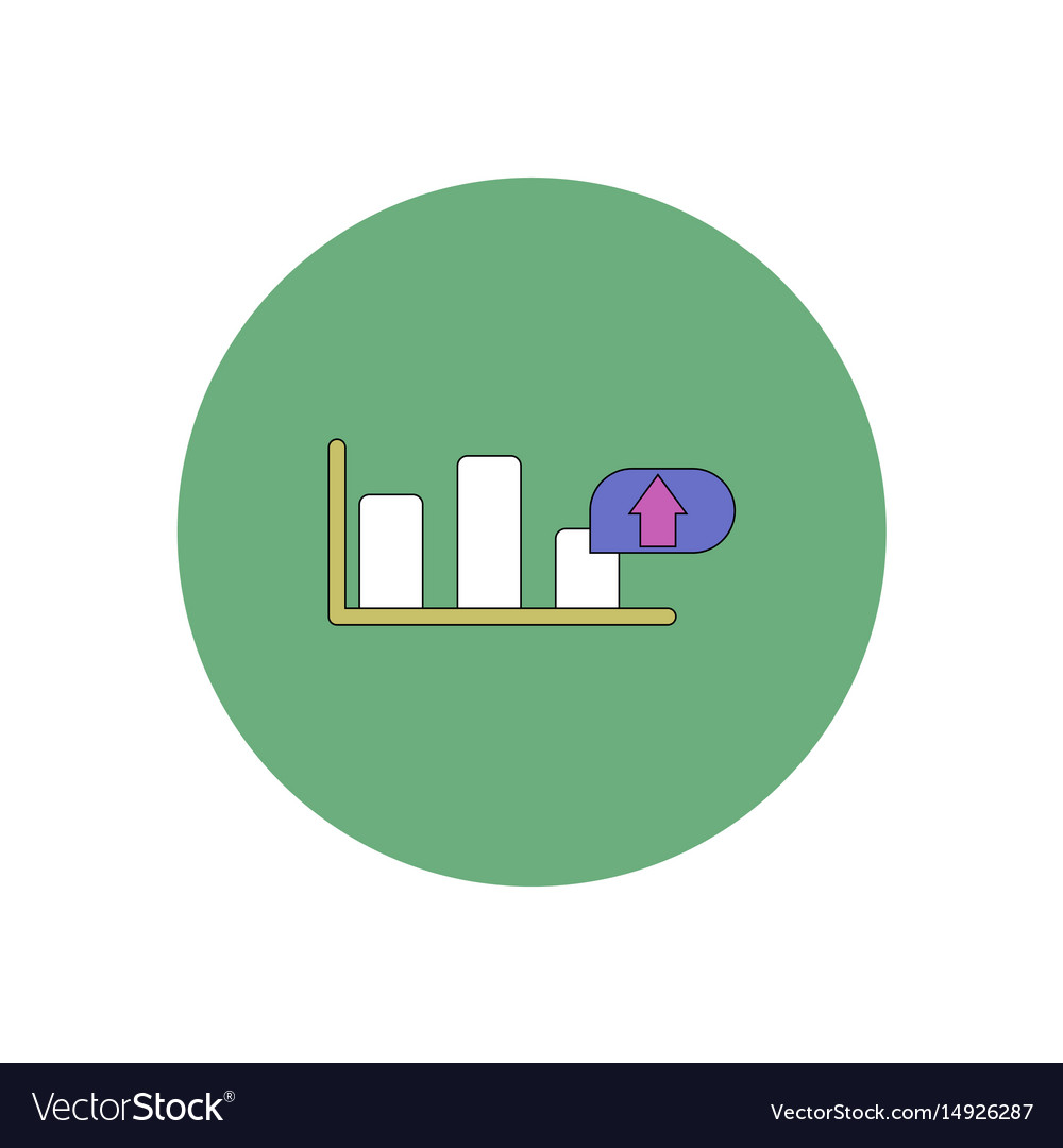 In flat design of column chart