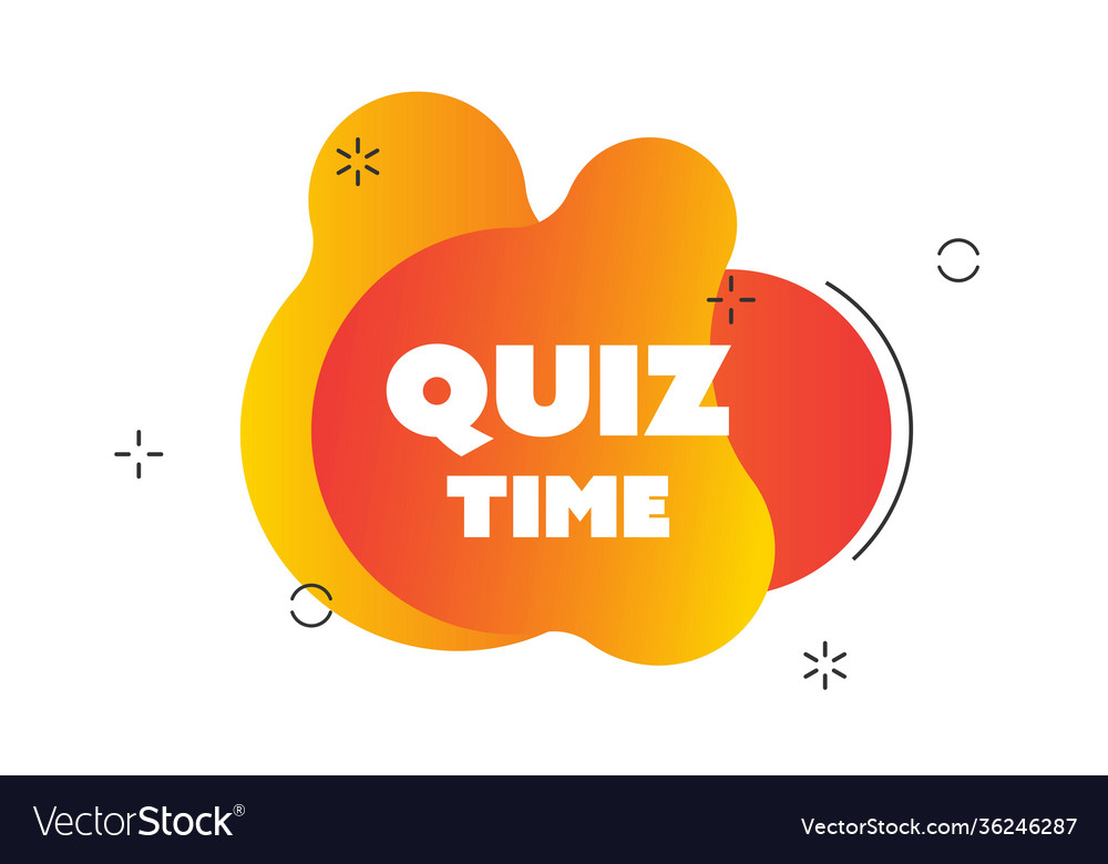 quiz time ribbon. quiz time isolated band sign. quiz time banner