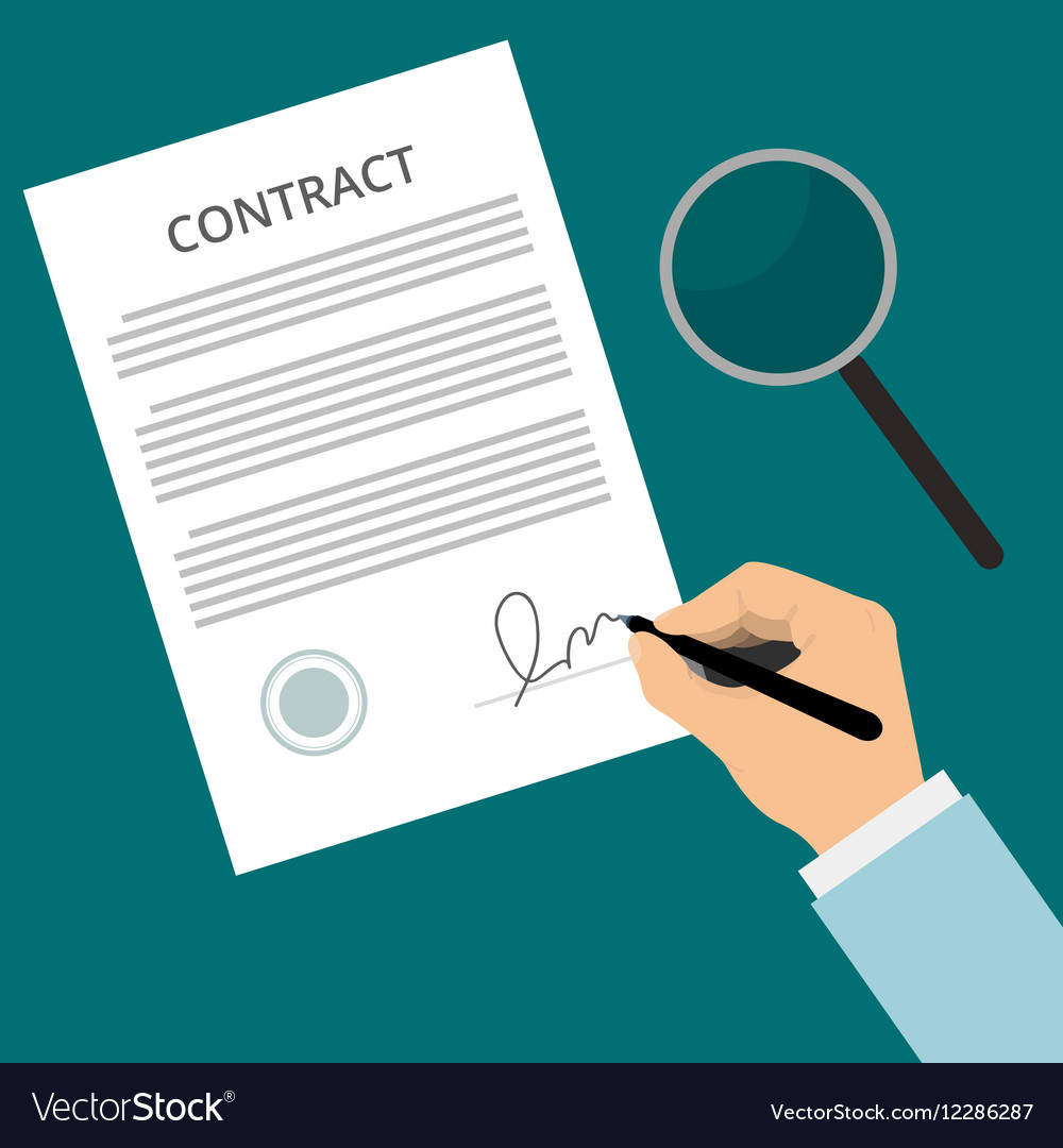 signing-contract-green-royalty-free-vector-image