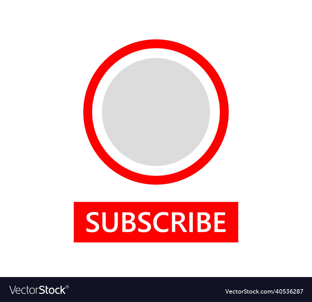 Social media avatar frame with follow button red