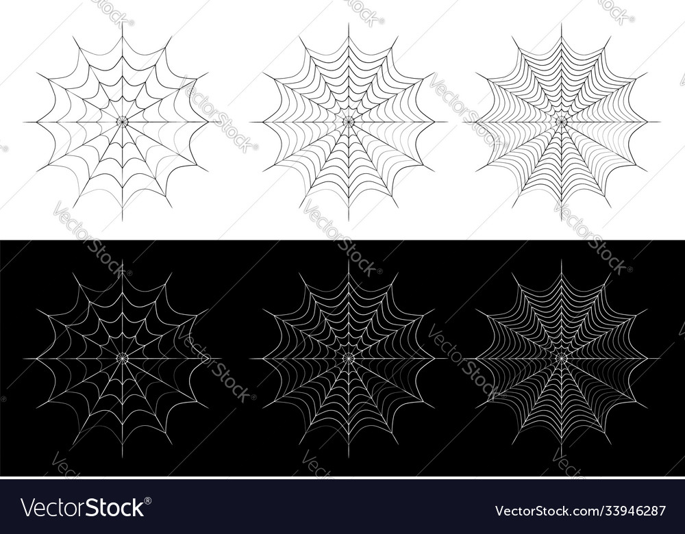 Spider web icon different density design
