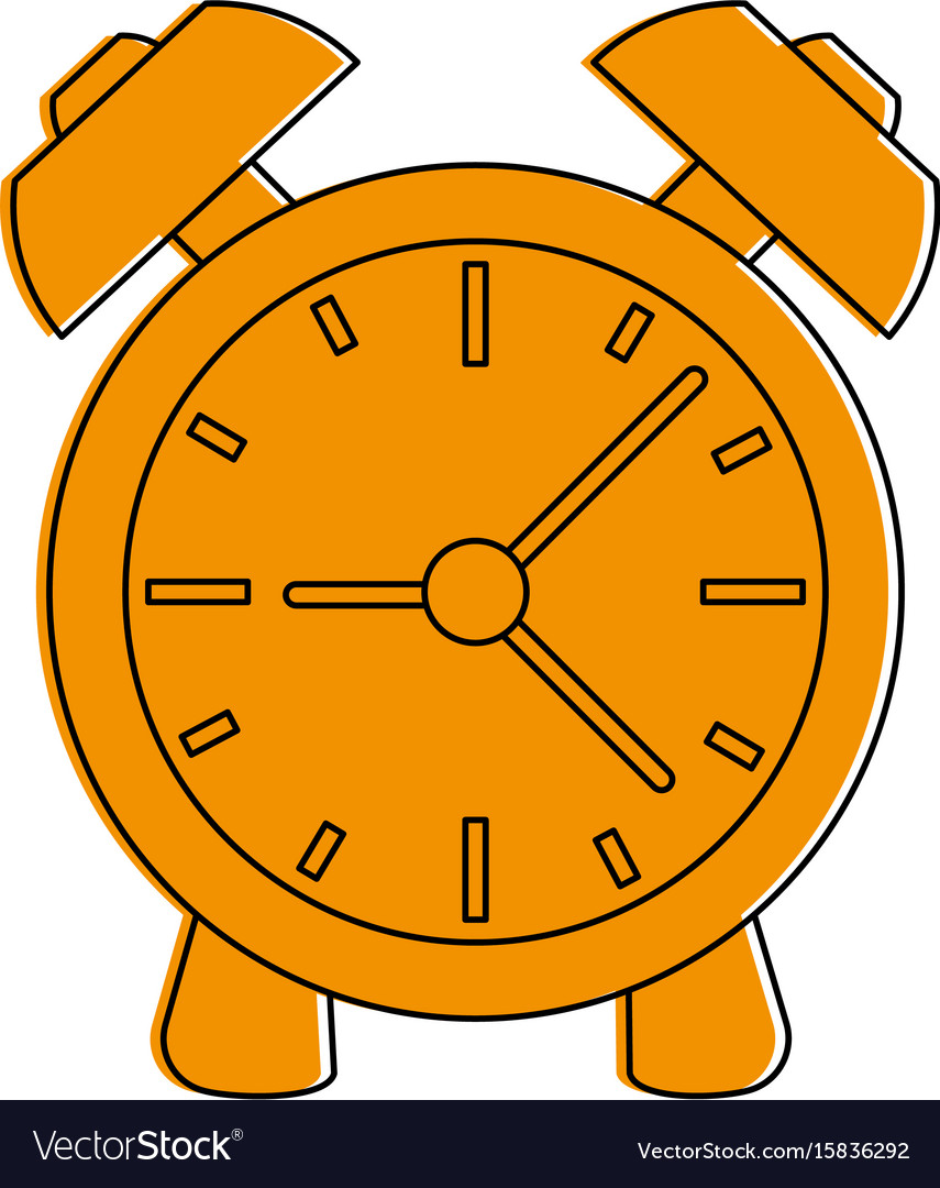 Analog alarm clock icon image