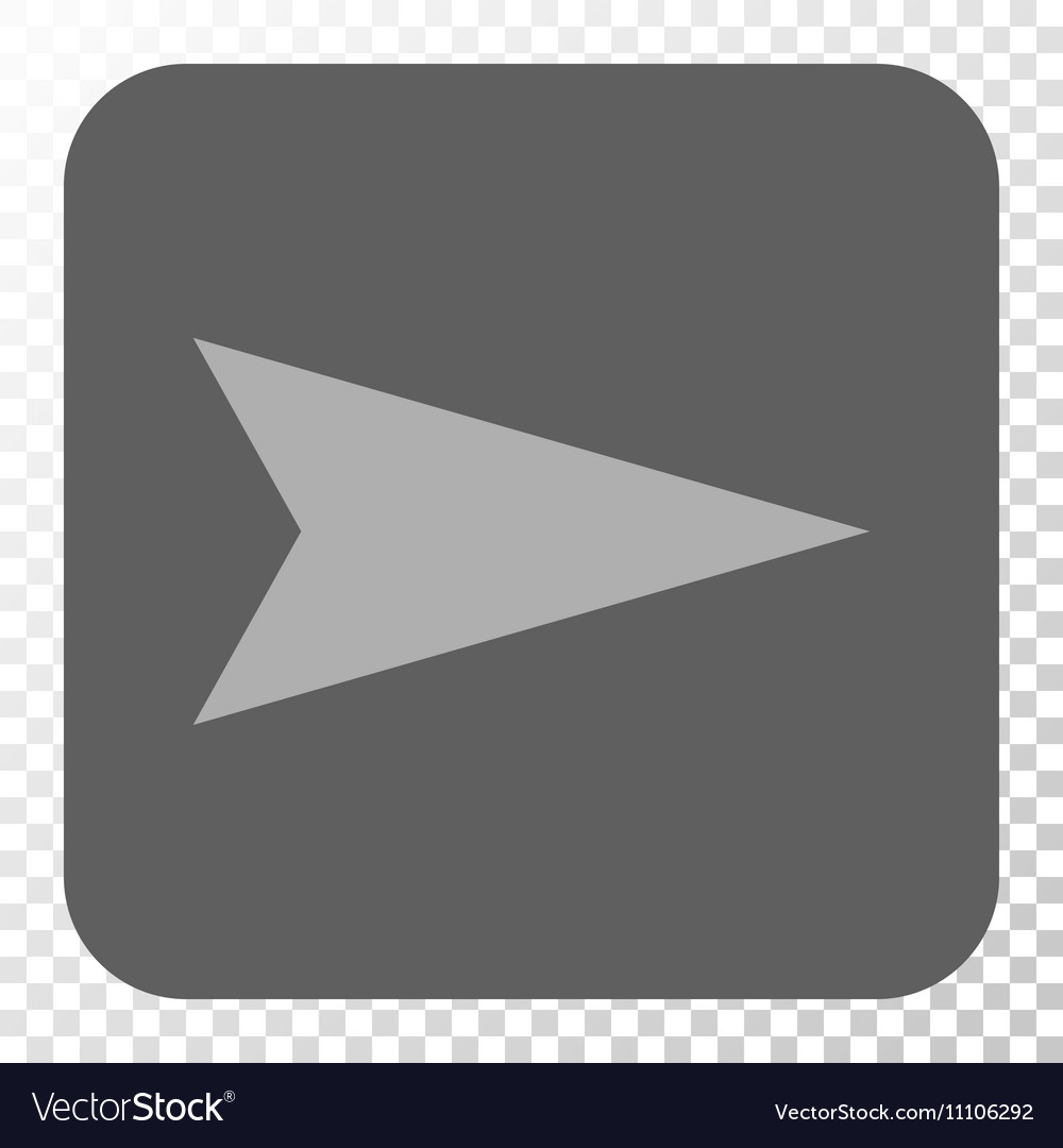 Arrowhead right rounded square button