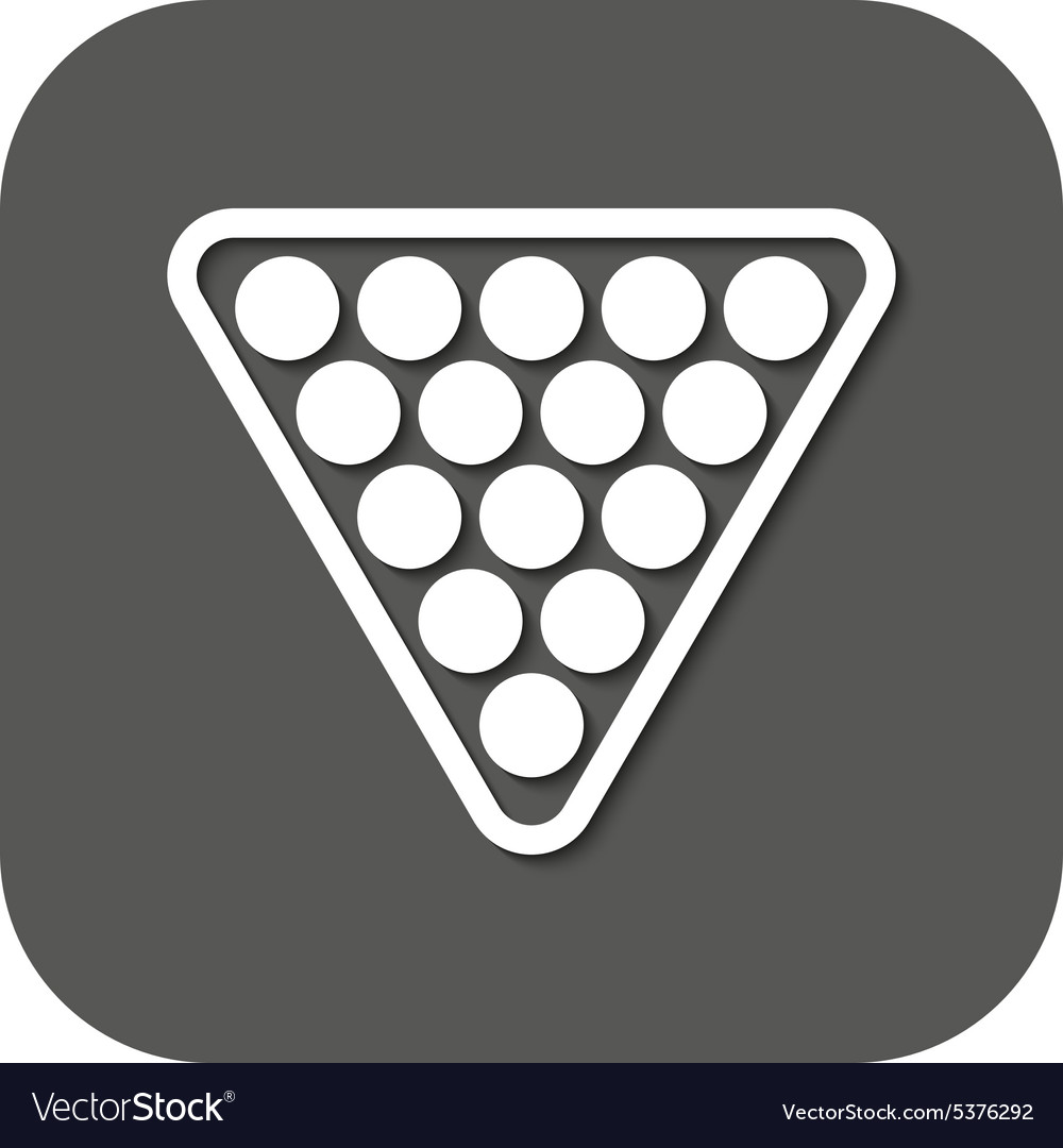 Billiard icon billiards symbol flat