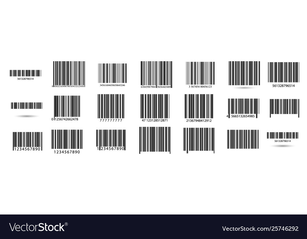 Business barcodes set