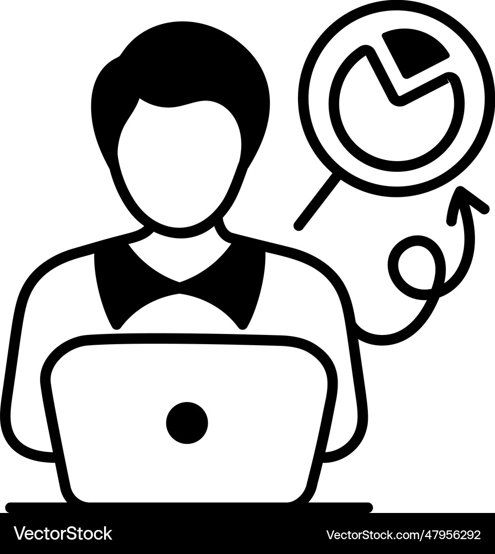 Data analyst Royalty Free Vector Image - VectorStock
