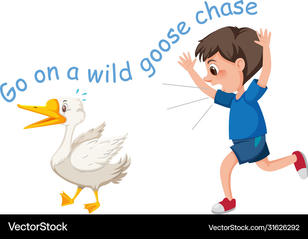 English idiom with picture description for go Vector Image