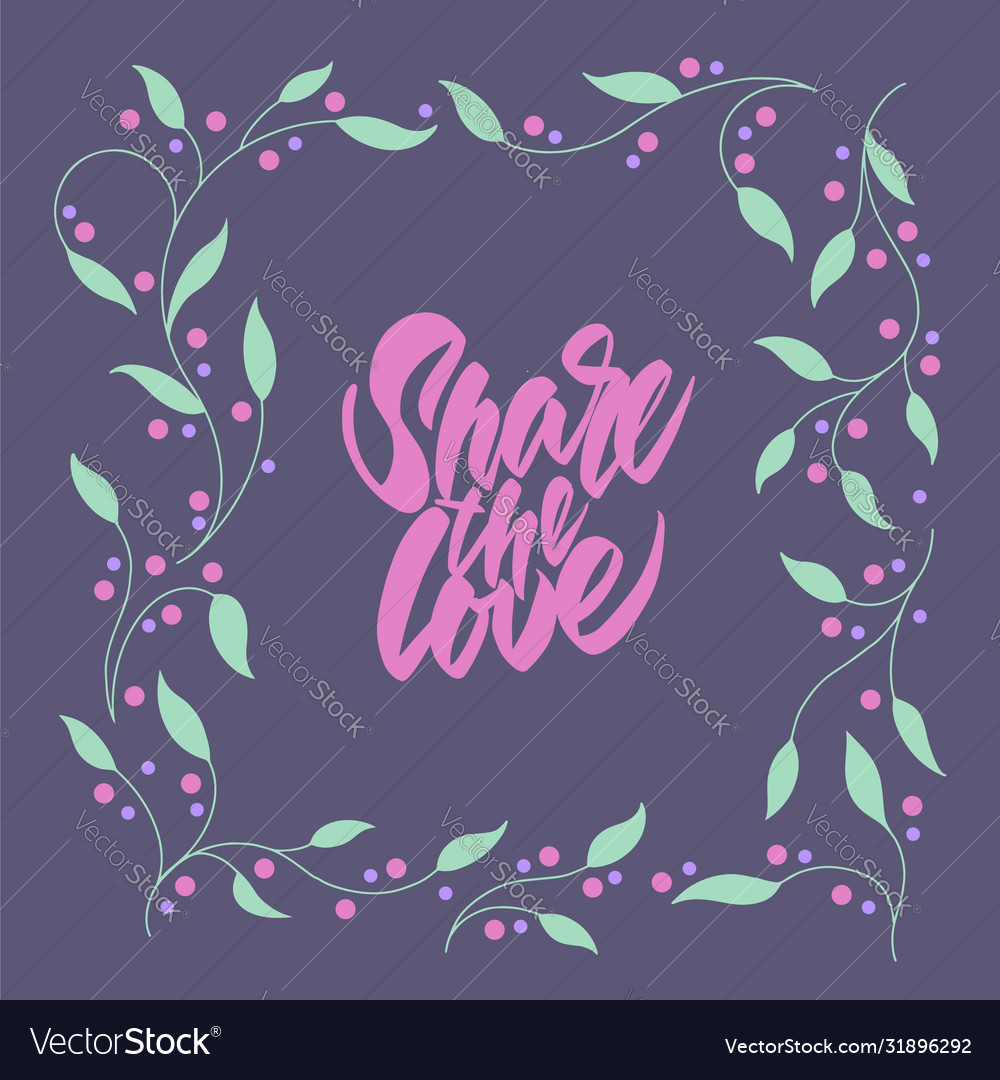 Frame branches with space for text square Vector Image Frame branches with space for text square