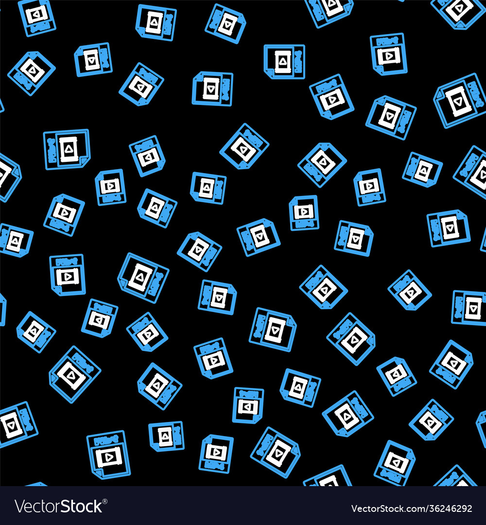 Line mp4 file document download button icon vector image Line mp4 file document download button icon