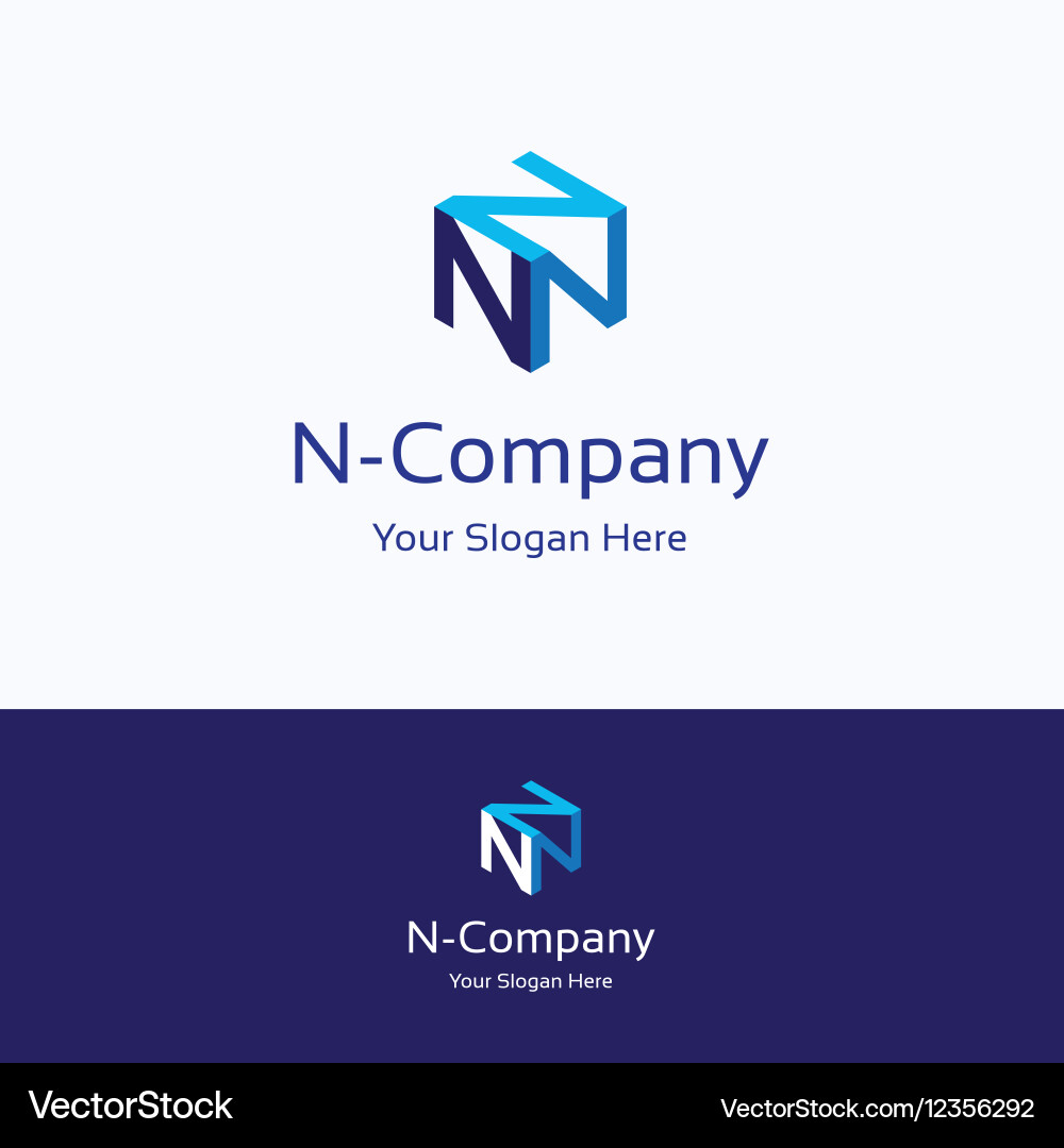 N Company Logo Royalty Free Vector Image Vectorstock