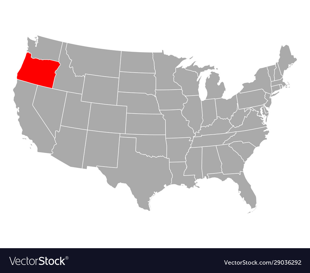 Oregon Map - United States