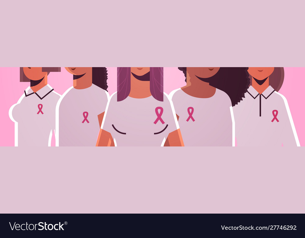 Pink Ribbons: Women Supporting Breast Cancer Aware