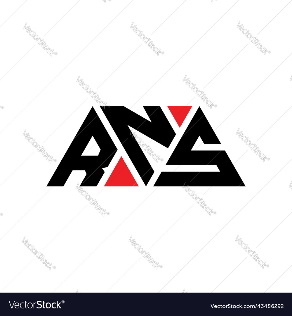 Rns triangle letter logo design