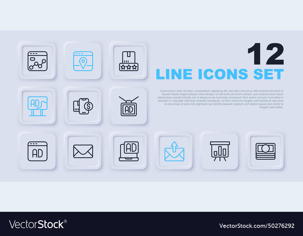 Set line board with graph chart stacks paper Vector Image Set line board with graph chart stacks paper
