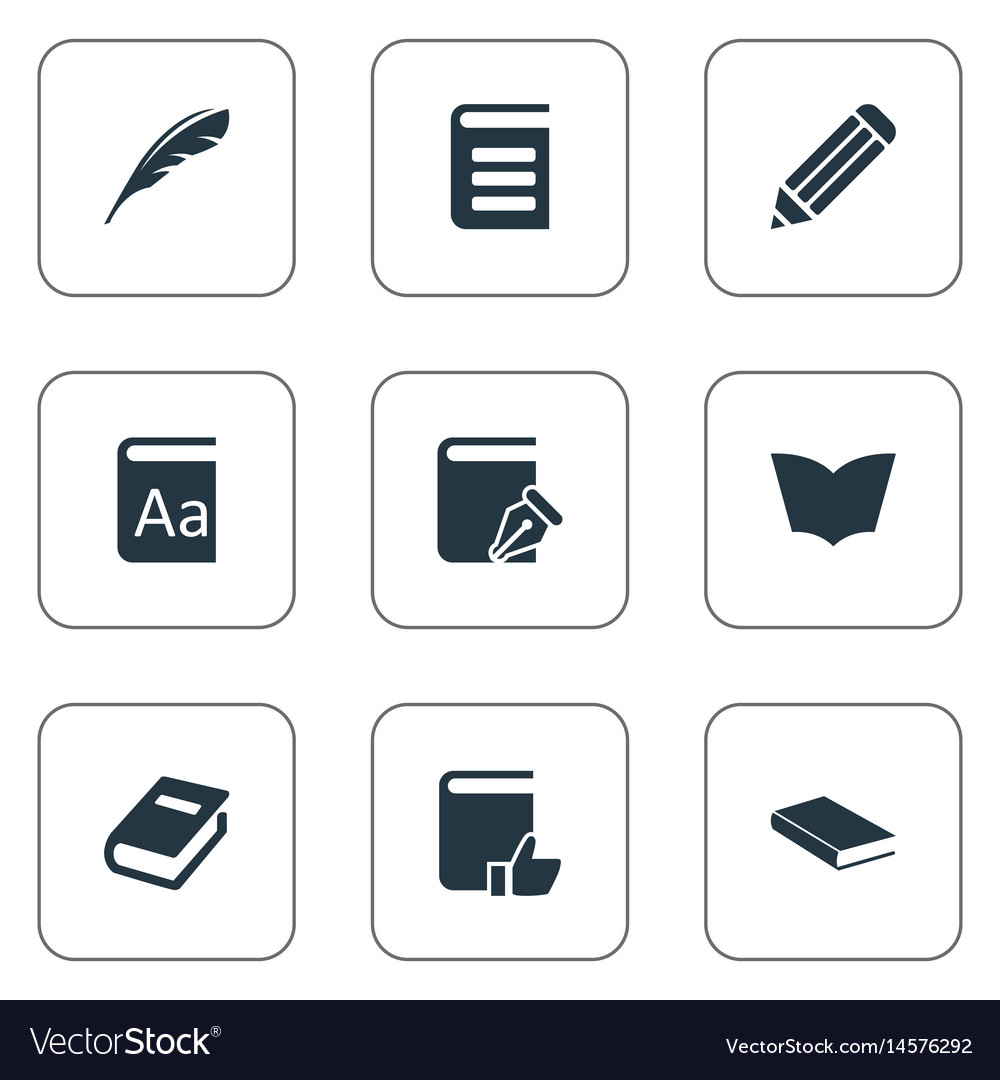Set of simple knowledge icons