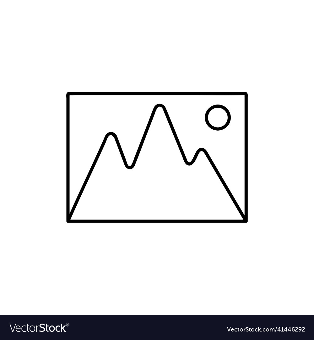 Web line icon gallery design for website vector image Web line icon gallery design for website