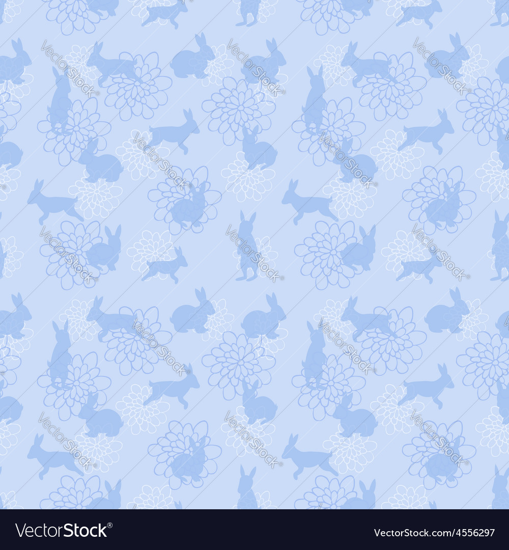 Blue enchanted lapins pattern